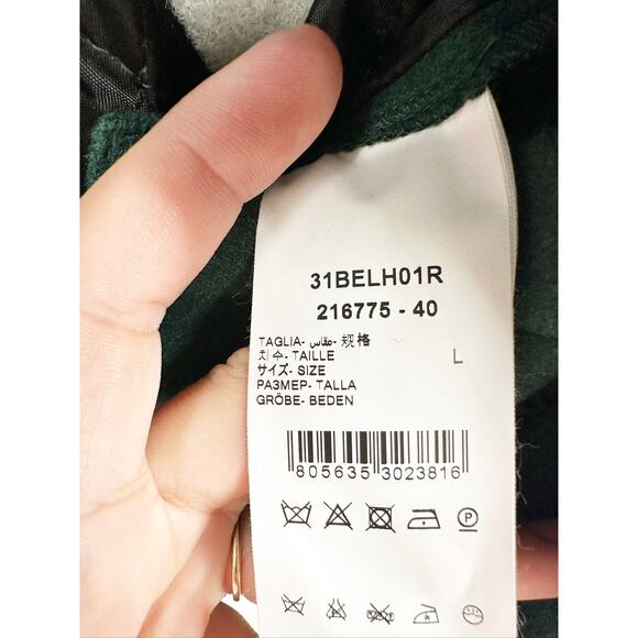 Bel-Air Athletics Green Varsity Jacket Letterman Size L NEW - Picture 7 of 10